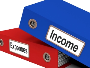Income Expenses Files Show Budgeting And Bookkeeping